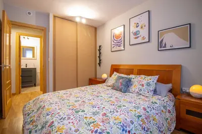 Cama o camas de una habitación en Rincón de Tramacastilla de Tena