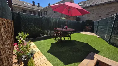 Jardín al aire libre en Casa Luna