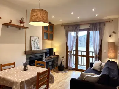 Zona de estar de Dúplex d'Ainet - Vall de Cardós - L'Amfitriona