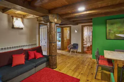 Zona de estar de Casa Pirineos (ambos apartamentos)