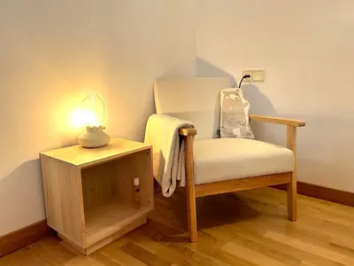 Cama o camas de una habitación en Apartament amb llar de foc i balcó amb vistes de la vall by RURAL D'ÀNEU