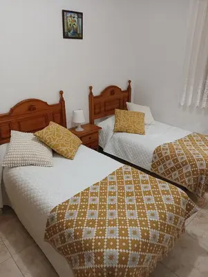 Cama o camas de una habitación en Hostal San José
