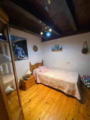 Cama o camas de una habitación en Apartamento Patués - Benasque