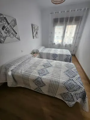 Cama o camas de una habitación en MEQUEDO Galan Bergua 29