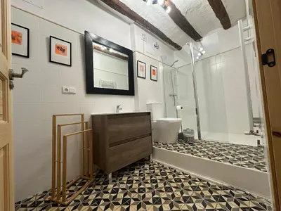Un baño de casa rural las mariposas