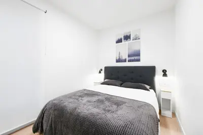 Cama o camas de una habitación en Apartamento Posidonia