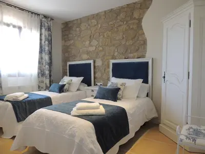 Cama o camas de una habitación en Casa Tapioles
