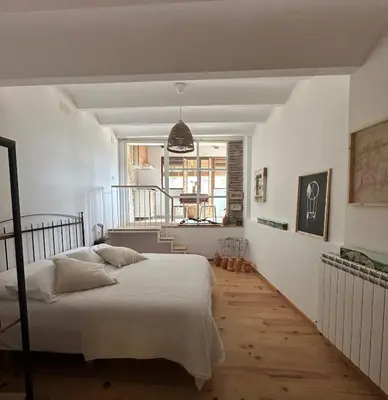 Cama o camas de una habitación en Casa Regacens