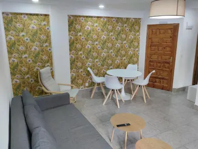 Zona de estar de Céntrico y equipado apartamento