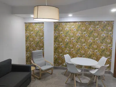 Zona de estar de Céntrico y equipado apartamento