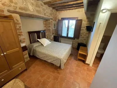 Cama o camas de una habitación en Torre Alta de Ram