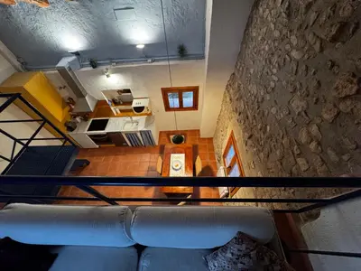 Zona de estar de Cal Capdevila Apartaments