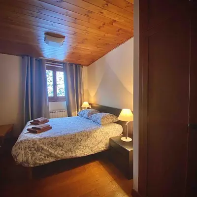 Cama o camas de una habitación en Ochalet Bagergue