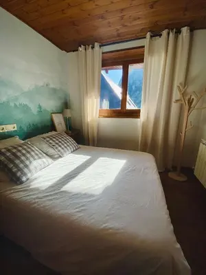 Cama o camas de una habitación en Ochalet Bagergue