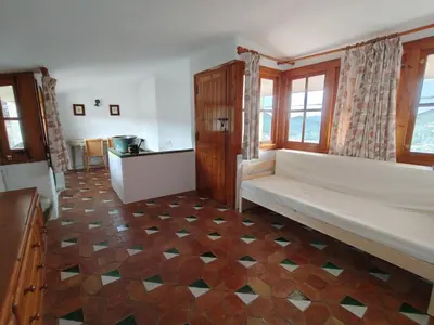 Cama o camas de una habitación en Casa rural entera en Parque Natural de los Puertos