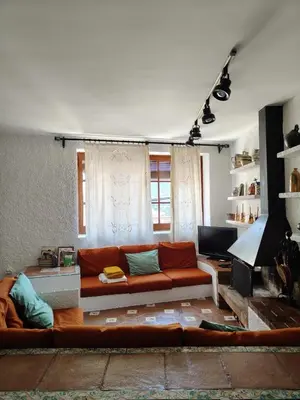 Zona de estar de Casa rural entera en Parque Natural de los Puertos