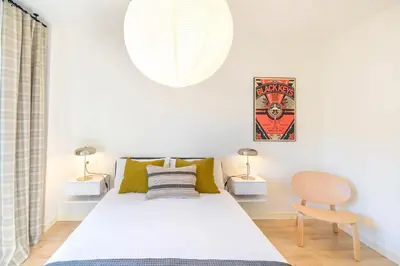Cama o camas de una habitación en Magnifico apartamento a 5 minutos de Pamplona