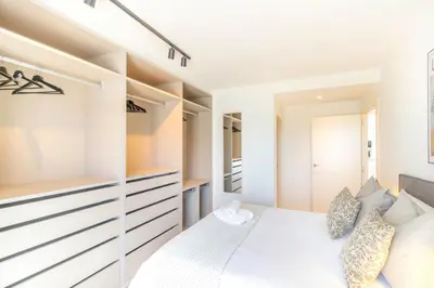 Cama o camas de una habitación en Magnifico apartamento a 5 minutos de Pamplona