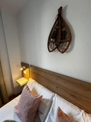 Cama o camas de una habitación en Apartament Vall de Barravés
