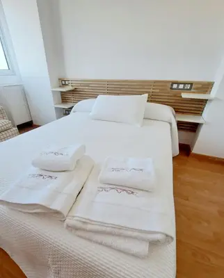 Cama o camas de una habitación en Pont Vell