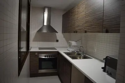 Una cocina o zona de cocina en Benissanet Tarragona Apartment Cal Sanet