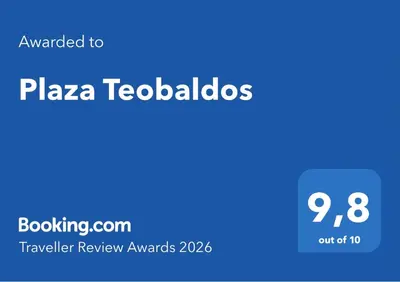 Certificado, premio, señal o documento que está expuesto en Plaza Teobaldos
