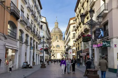 Vista general de Zaragoza o vista desde el apartamento