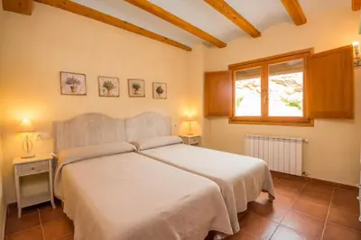 Cama o camas de una habitación en Casas Lo Tossal