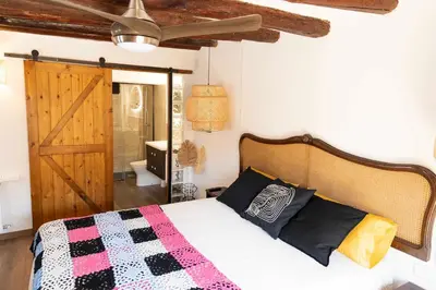 Cama o camas de una habitación en Casa VIDOSA y Casa MAILO unidas