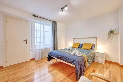 Cama o camas de una habitación en Dúplex Estella Centro by Clabao