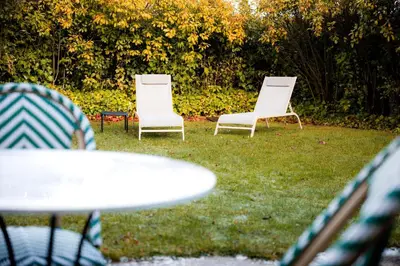 Jardín al aire libre en Hotel Boutique Barosse Jaca
