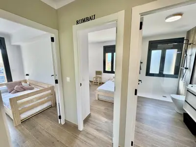 Cama o camas de una habitación en Casa Cal Canó