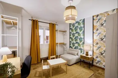 Cama o camas de una habitación en Azpilagaña by Clabao