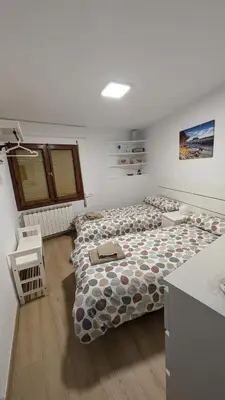 Cama o camas de una habitación en La Cruceta de las Bardenas