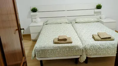 Cama o camas de una habitación en La Cruceta de las Bardenas