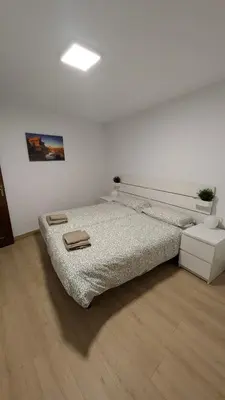 Cama o camas de una habitación en La Cruceta de las Bardenas
