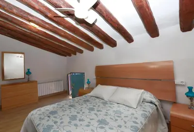 Cama o camas de una habitación en Casa rural La Siasa