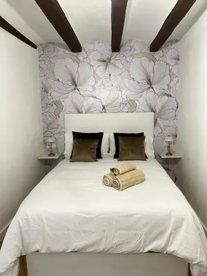 Cama o camas de una habitación en Apartamento Casco Histórico Tarazona