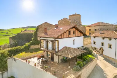 Paisaje cerca de este chalet de montaña