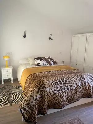 Cama o camas de una habitación en Casa Pilar