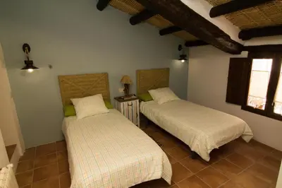 Cama o camas de una habitación en Rails del Temple