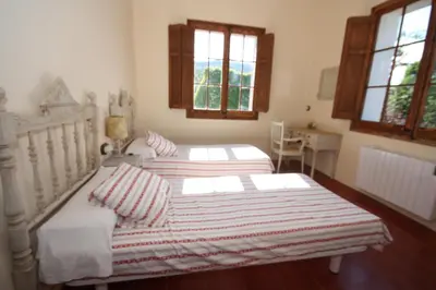 Cama o camas de una habitación en Mas Perdiueta