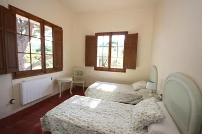 Cama o camas de una habitación en Mas Perdiueta