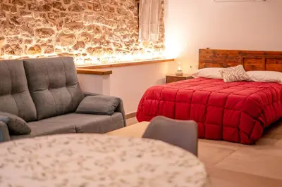 Cama o camas de una habitación en Mas de Pascual