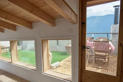Paisaje cerca de este chalet de montaña