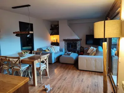 Zona de estar de Family apartment in Esterri D'Àneu