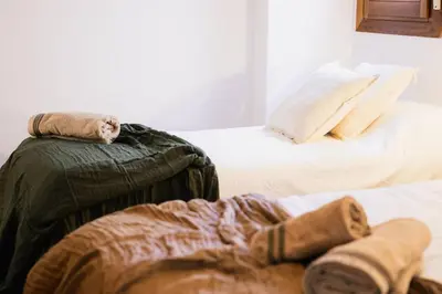 Cama o camas de una habitación en Casa Estébanes 2 BR Premium Familiar 7 Pax