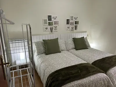 Cama o camas de una habitación en Casa Palafox Fitero