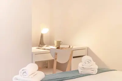 Cama o camas de una habitación en Gran apartamento tipo loft a 15 minutos del centro