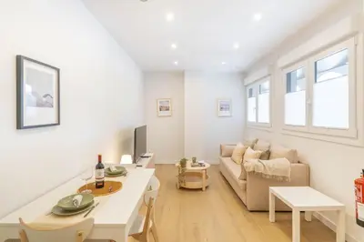 Zona de estar de Acogedor Loft a 15 minutos del centro de Pamplona